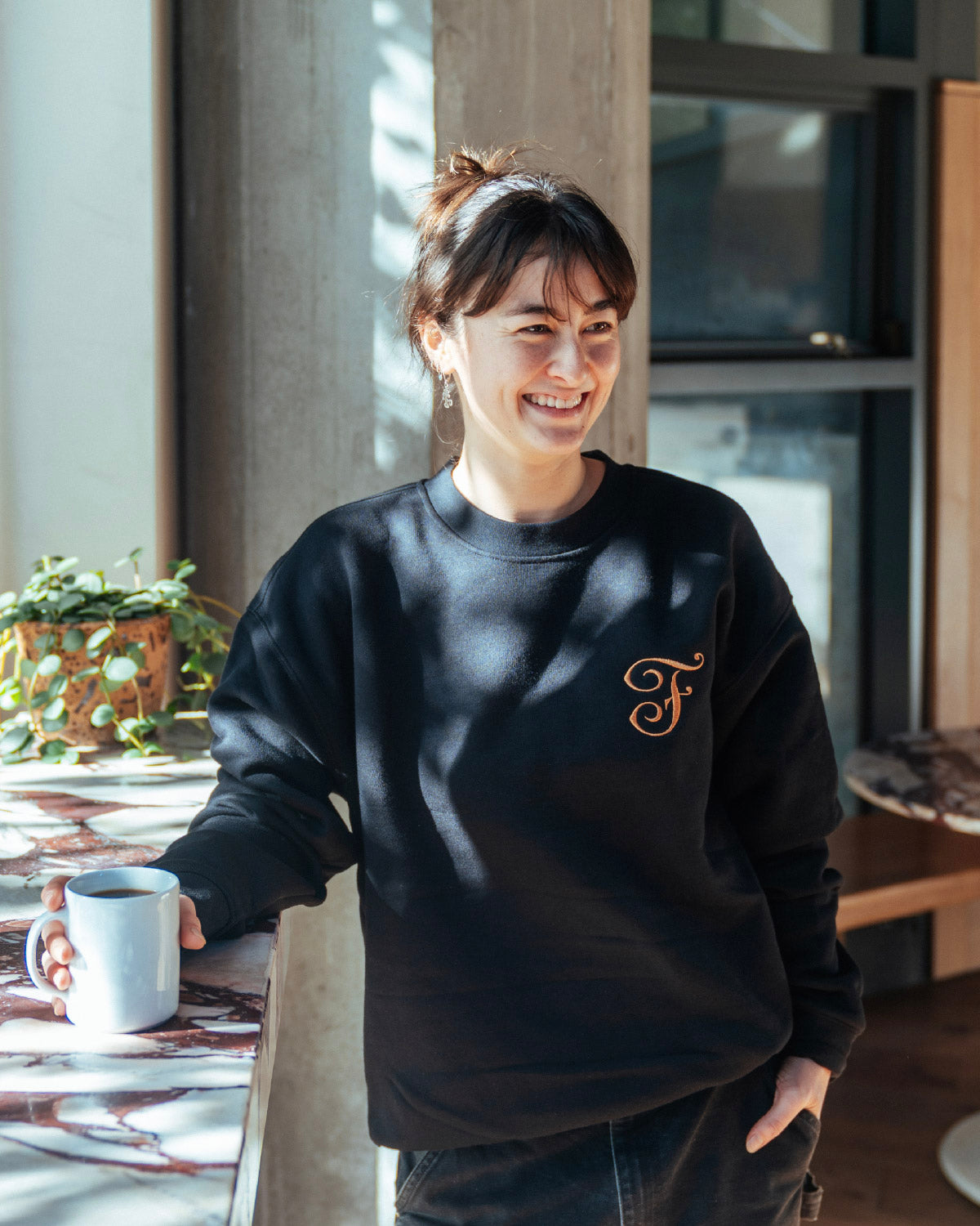 Crew Neck F Sweatshirt