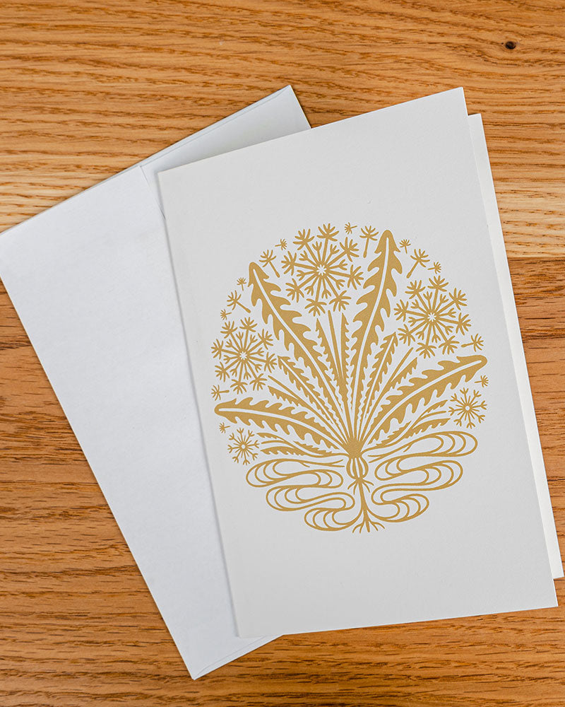 Little Brother greeting card on table