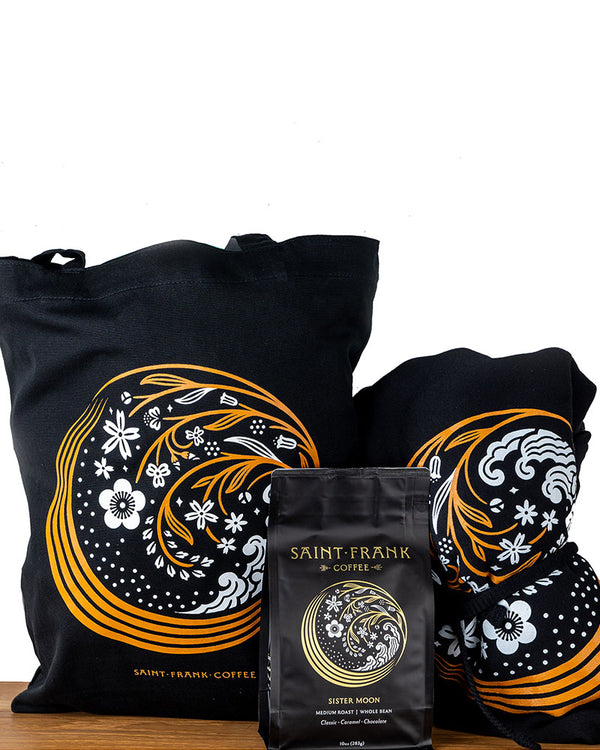 Sister Moon Bundle with Tote, Sweatshirt, and coffee bag