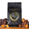 Sister Moon coffee bag surrounded by Chocolate and Caramel