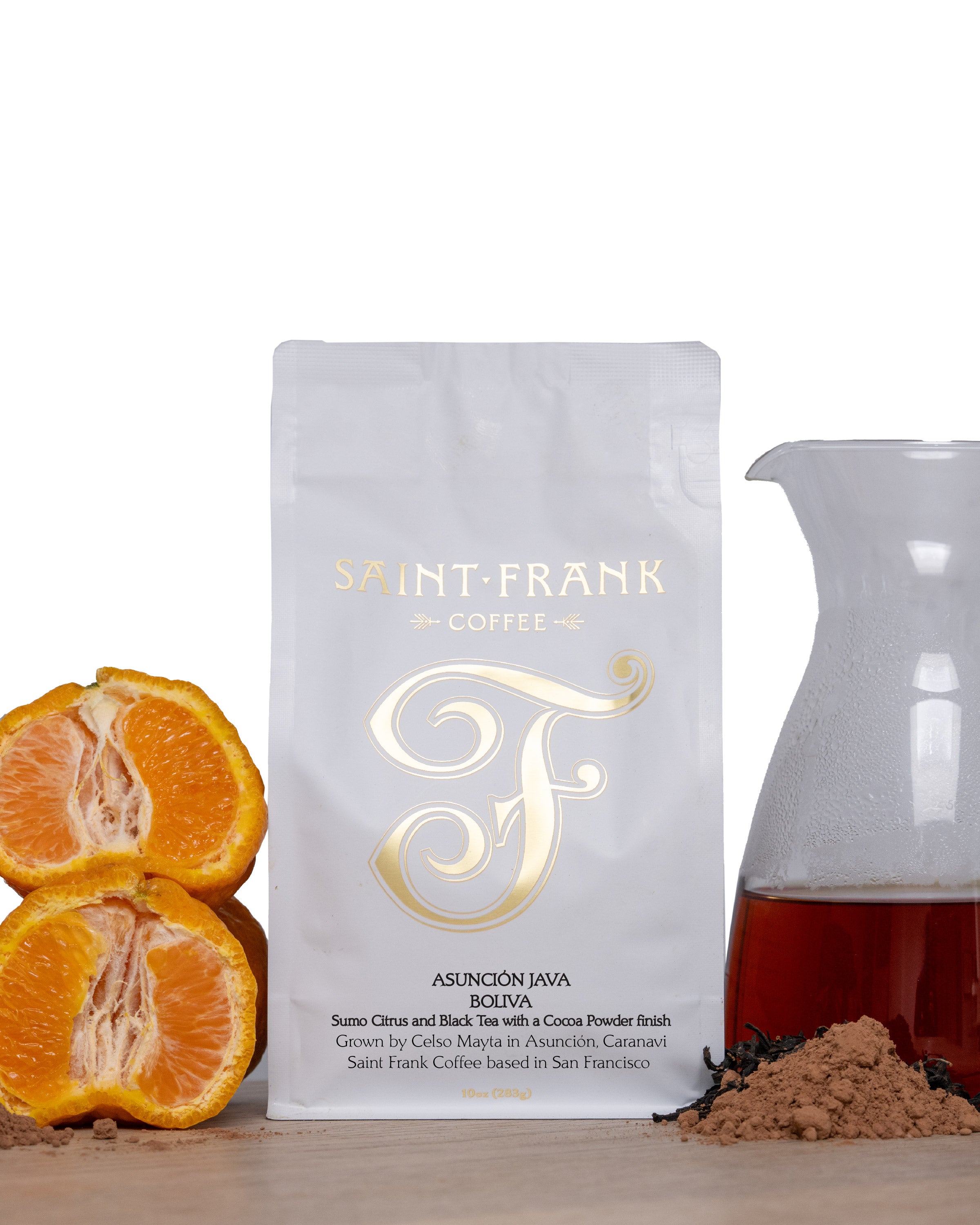 Asuncion Java Bolivia Sumo Citrus and Black Tea with a Cocoa Powder Finish
