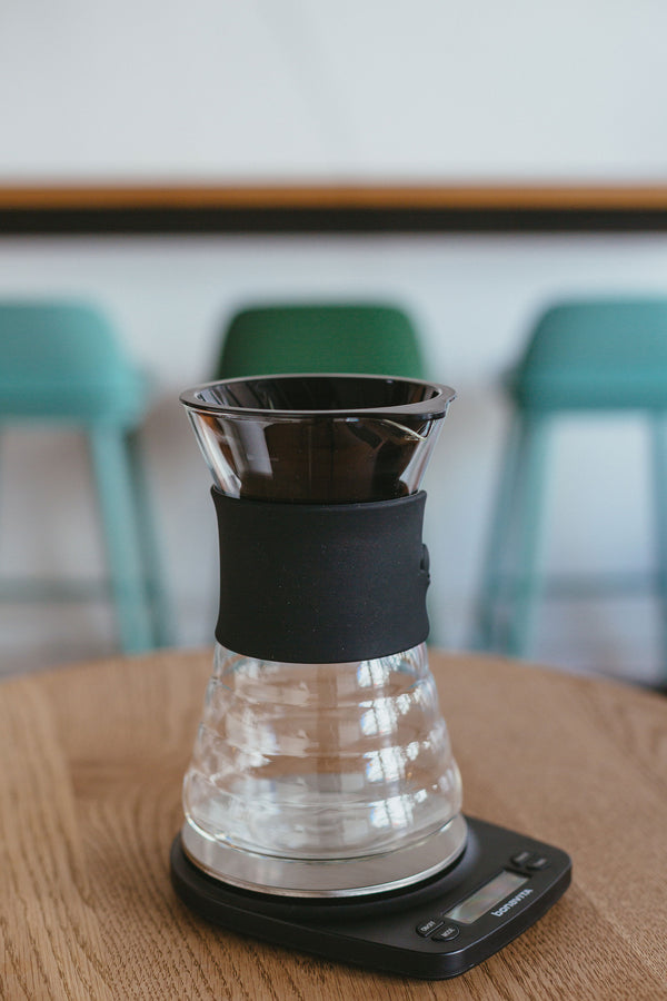 Hario V60 Drip Decanter on table